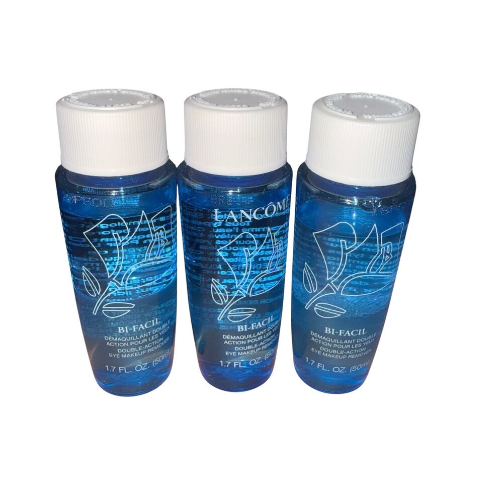 3 x Lancome Bi-Facil Double Action Eye Makeup Remover 1.7 oz / 50ml Each